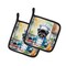 Caroline's Treasures Yorkie Yorkshire Terrier The Chef Pair of Pot Holders